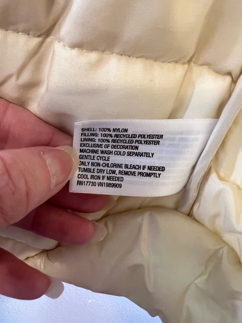 JoyLab Cream Quilted Puffer Vest - Picture 10 of 14